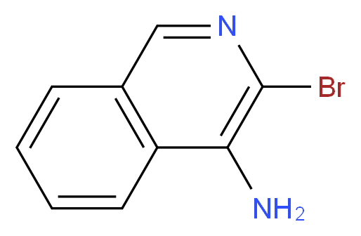 3-bromoisoquinolin-4-amine_分子结构_CAS_40073-37-8