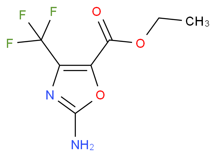 2-AMINO-4-TRIFLUOROMETHYL-OXAZOLE-5-CARBOXYLIC ACID ETHYL ESTER_分子结构_CAS_135026-17-4)