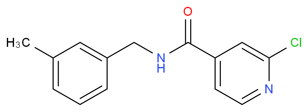2-Chloro-N-(3-methylbenzyl)pyridine-4-carboxamide_分子结构_CAS_954217-83-5)