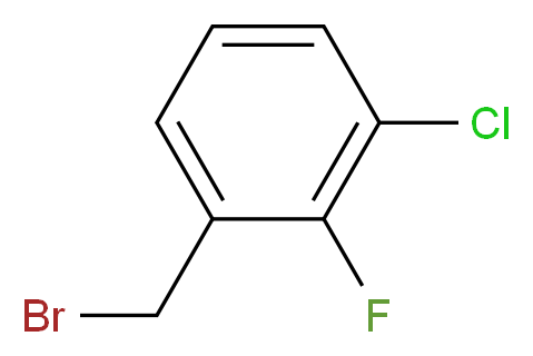 1-(bromomethyl)-3-chloro-2-fluorobenzene_分子结构_CAS_85070-47-9)