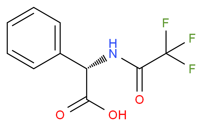 (S)-(+)-2-苯基-N-(三氟乙酰基)甘氨酸_分子结构_CAS_155894-96-5)