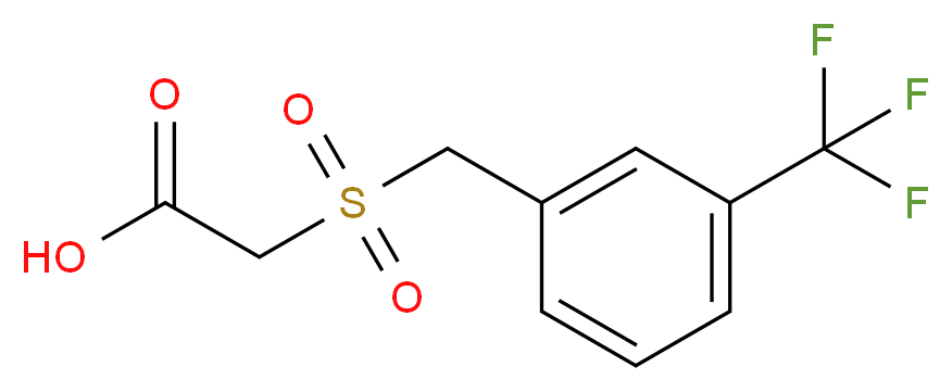 2-{[3-(trifluoromethyl)phenyl]methanesulfonyl}acetic acid_分子结构_CAS_773108-68-2