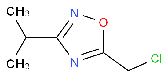 5-(Chloromethyl)-3-isopropyl-1,2,4-oxadiazole_分子结构_CAS_54042-97-6)