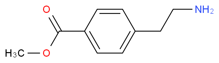 methyl 4-(2-aminoethyl)benzoate_分子结构_CAS_77265-67-9