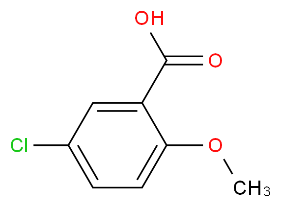 5-Chloro-2-methoxybenzoic acid_分子结构_CAS_3438-16-2)