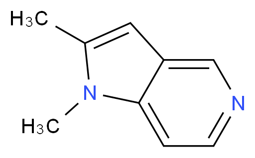 1,2-dimethyl-1H-pyrrolo[3,2-c]pyridine_分子结构_CAS_680859-99-8
