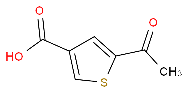 5-acetylthiophene-3-carboxylic acid_分子结构_CAS_)