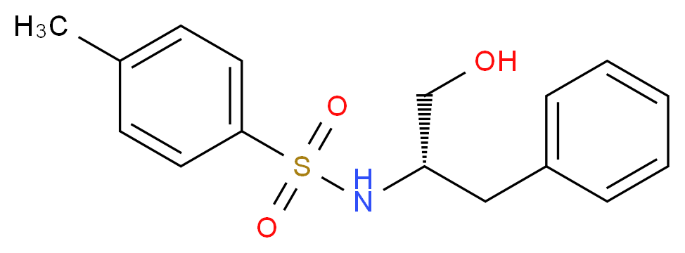 (S)-(-)-N-[1-(羟甲基)-2-苯基乙基]-4-甲基苯磺酰胺_分子结构_CAS_82495-70-3)