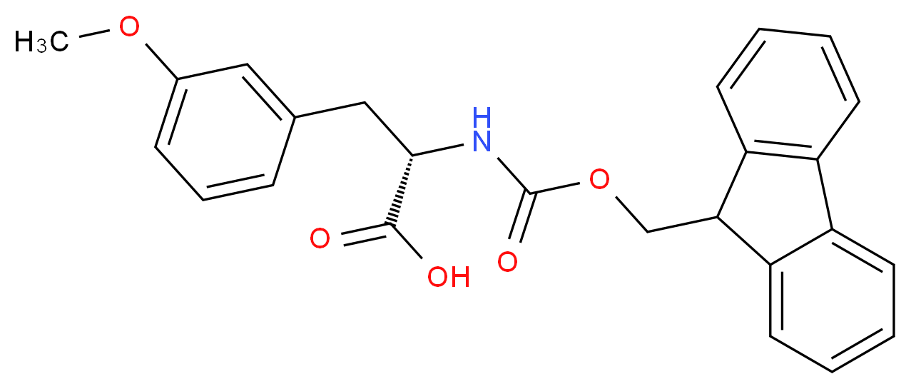 FMOC-3-METHOXY-L-PHENYLALANINE_分子结构_CAS_206060-40-4)