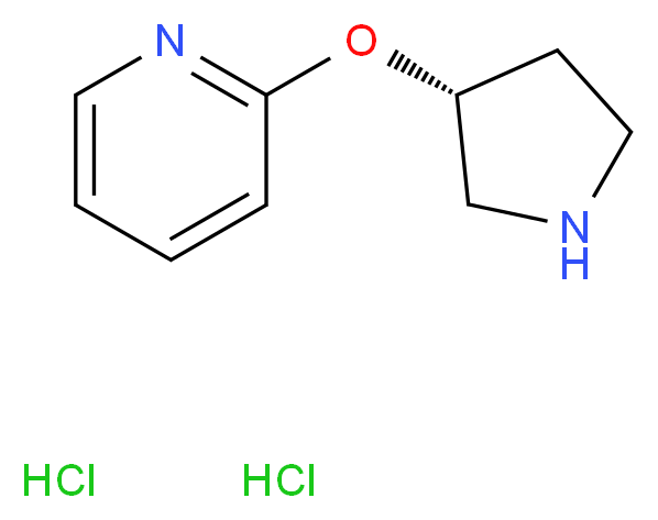 2-[(3R)-pyrrolidin-3-yloxy]pyridine dihydrochloride_分子结构_CAS_1260613-92-0