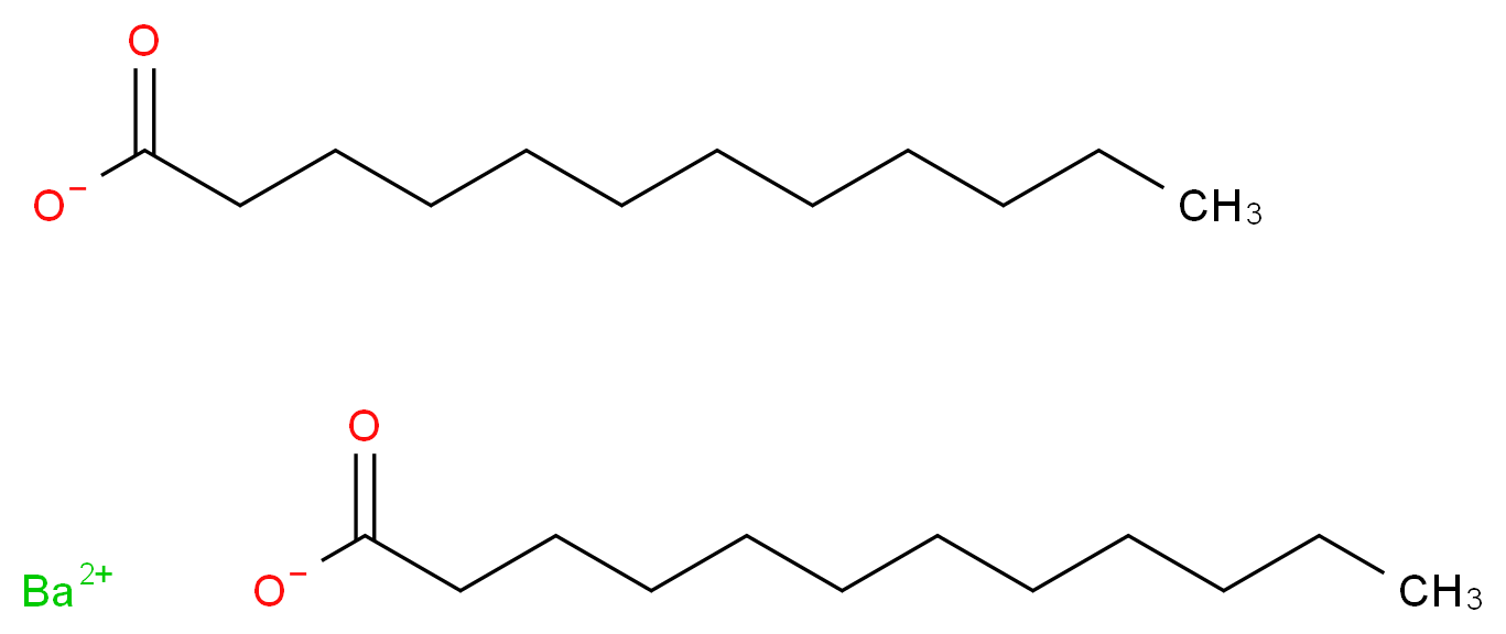 barium(2+) ion didodecanoate_分子结构_CAS_4696-57-5