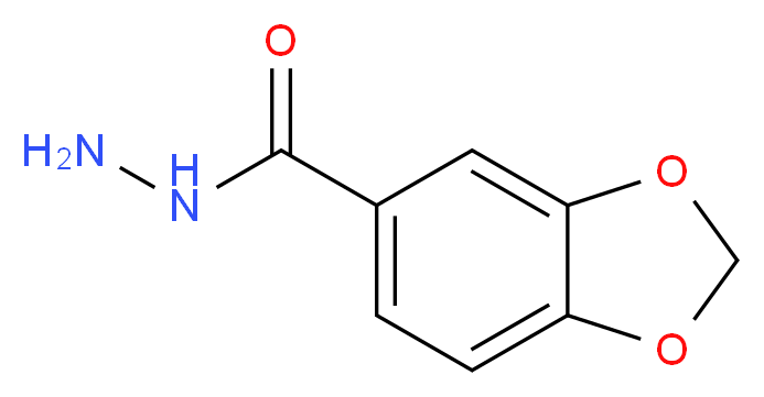 3,4-Methylenedioxybenzhydrazide_分子结构_CAS_22026-39-7)