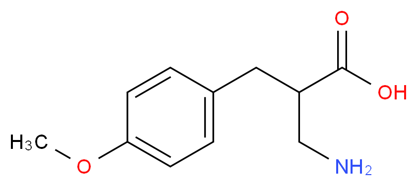 3-amino-2-[(4-methoxyphenyl)methyl]propanoic acid_分子结构_CAS_682803-14-1