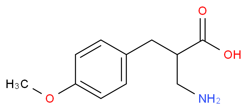 2-AMINOMETHYL-3-(4-METHOXY-PHENYL)-PROPIONIC ACID_分子结构_CAS_682803-14-1)