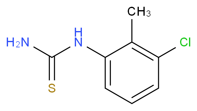 (3-chloro-2-methylphenyl)thiourea_分子结构_CAS_)