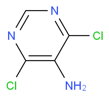 4,6-dichloropyrimidin-5-amine_分子结构_CAS_5413-85-4