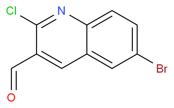 6-bromo-2-chloroquinoline-3-carbaldehyde_分子结构_CAS_73568-35-1