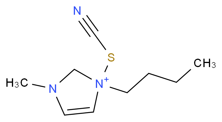 1-butyl-1-(cyanosulfanyl)-3-methyl-2,3-dihydro-1H-imidazol-1-ium_分子结构_CAS_344790-87-0