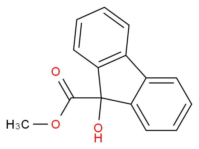 methyl 9-hydroxy-9H-fluorene-9-carboxylate_分子结构_CAS_1216-44-0