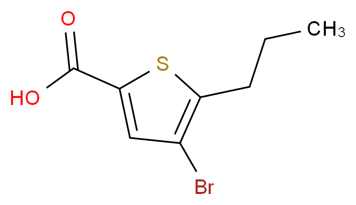 4-Bromo-5-propylthiophene-2-carboxylic acid_分子结构_CAS_)