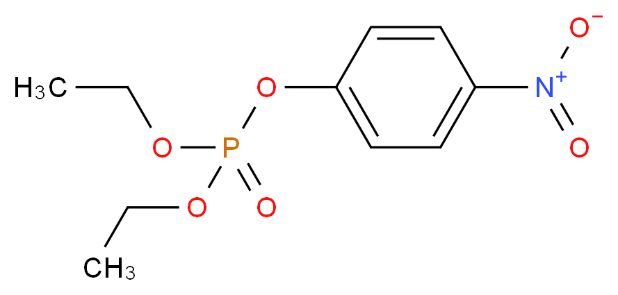 diethyl 4-nitrophenyl phosphate_分子结构_CAS_311-45-5