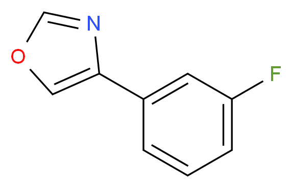 4-(3-Fluorophenyl)oxazole_分子结构_CAS_620971-54-2)