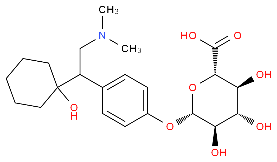 rac O-Desmethyl Venlafaxine β-D-Glucuronide_分子结构_CAS_1021933-98-1)