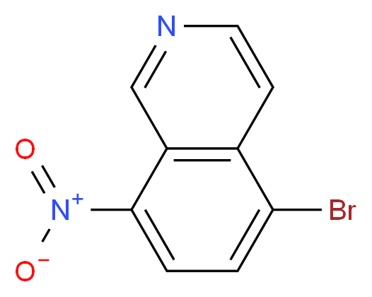 5-溴-8-硝基异喹啉_分子结构_CAS_63927-23-1)