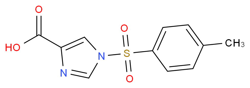 1-Tosyl-1H-imidazole-4-carboxylic acid_分子结构_CAS_957063-02-4)