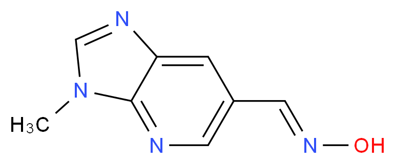 (E)-N-({3-methyl-3H-imidazo[4,5-b]pyridin-6-yl}methylidene)hydroxylamine_分子结构_CAS_1186405-20-8