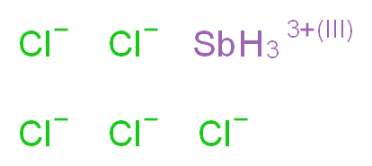 λ<sup>6</sup>-antimony(3+) ion pentachloride_分子结构_CAS_7647-18-9