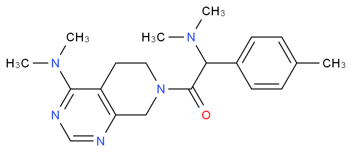 7-[(dimethylamino)(4-methylphenyl)acetyl]-N,N-dimethyl-5,6,7,8-tetrahydropyrido[3,4-d]pyrimidin-4-amine_分子结构_CAS_)