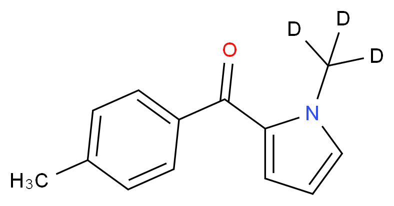 1-(<sup>2</sup>H<sub>3</sub>)methyl-2-(4-methylbenzoyl)-1H-pyrrole_分子结构_CAS_1185001-74-4