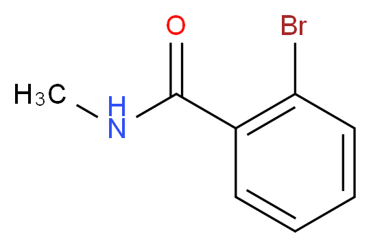 2-溴-N-甲基苯甲酰胺_分子结构_CAS_61436-88-2)