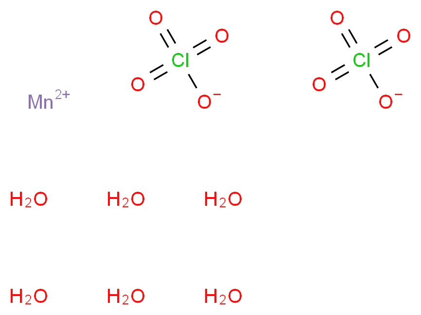 manganese(2+) ion hexahydrate diperchlorate_分子结构_CAS_15364-94-0