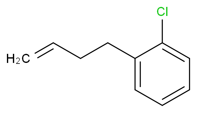 1-(but-3-en-1-yl)-2-chlorobenzene_分子结构_CAS_3047-25-4