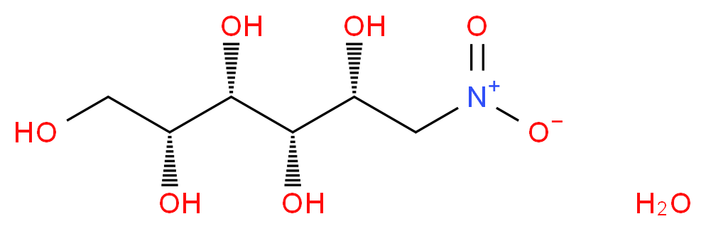 1-脱氧-1-硝基-D-艾杜糖醇半水合物_分子结构_CAS_96613-89-7)