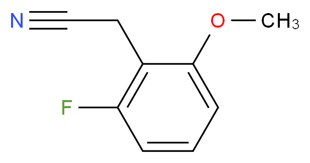 2-Fluoro-6-methoxyphenylacetonitrile_分子结构_CAS_)