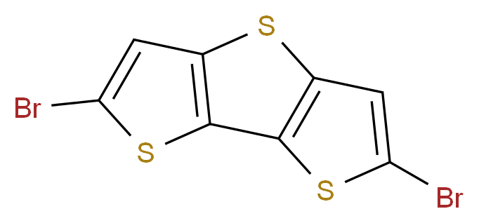2,6-Dibromodithieno[3,2-b:2′,3′-d]thiophene_分子结构_CAS_67061-69-2)