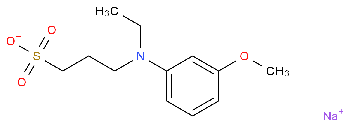 N-乙基-N-(3-磺丙基)-3-甲氧基苯胺 钠盐_分子结构_CAS_82611-88-9)