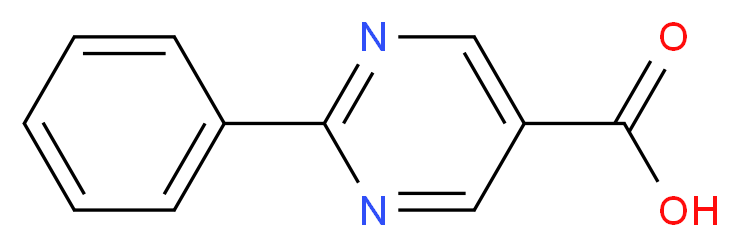 2-phenylpyrimidine-5-carboxylic acid_分子结构_CAS_122773-97-1)