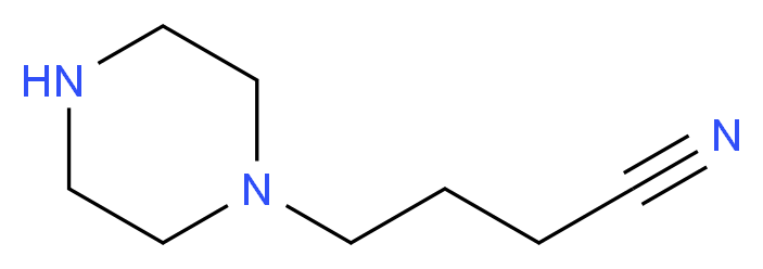4-(piperazin-1-yl)butanenitrile_分子结构_CAS_5623-94-9