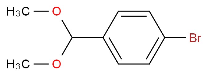 1-bromo-4-(dimethoxymethyl)benzene_分子结构_CAS_24856-58-4
