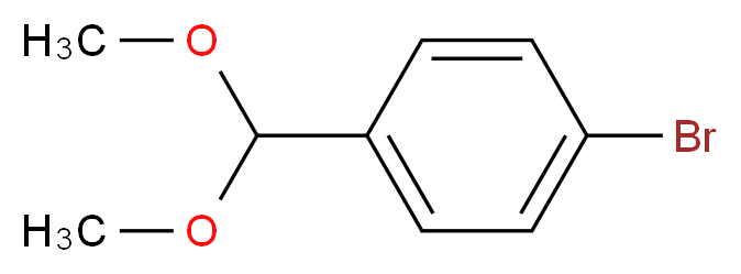 4-BROMOBENZALDEHYDE DIMETHYL ACETAL_分子结构_CAS_24856-58-4)