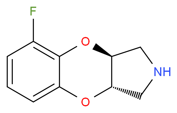 (3S,7S)-10-fluoro-2,8-dioxa-5-azatricyclo[7.4.0.0<sup>3</sup>,<sup>7</sup>]trideca-1(13),9,11-triene_分子结构_CAS_105182-45-4