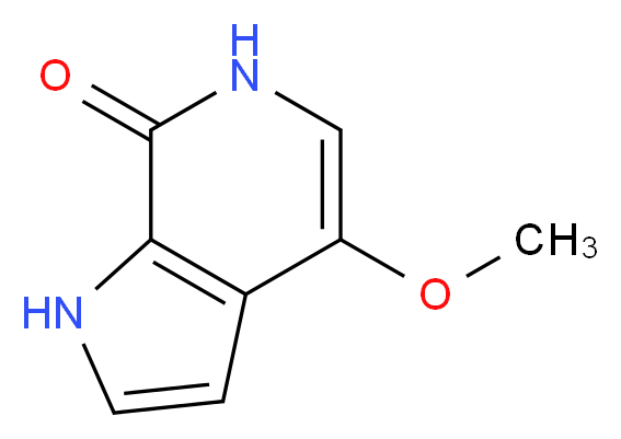 7-Hydroxy-4-methoxy-6-azaindole_分子结构_CAS_917918-80-0)