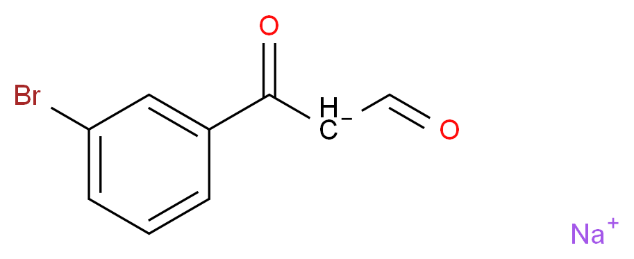 3-Bromo-β-oxo-benzenepropanal Sodium Salt_分子结构_CAS_933054-29-6)