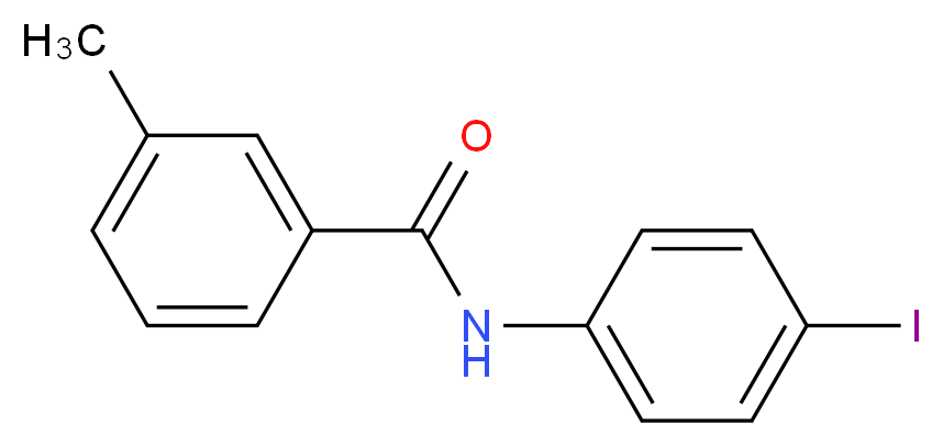 N-(4-iodophenyl)-3-methylbenzamide_分子结构_CAS_303771-25-7
