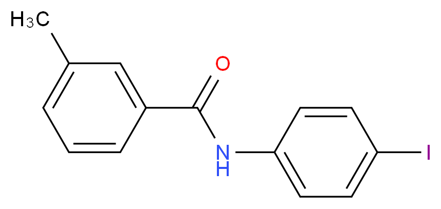 N-(4-Iodophenyl)-3-methylbenzamide_分子结构_CAS_303771-25-7)