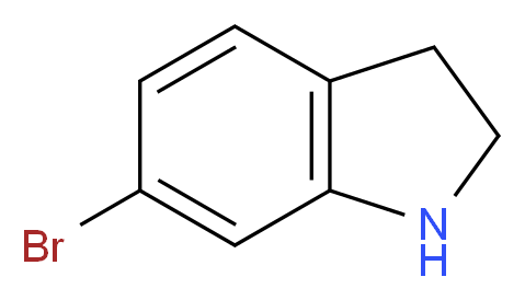 6-bromo-2,3-dihydro-1H-indole_分子结构_CAS_63839-24-7